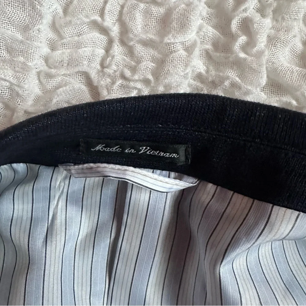 Flynt Spicoli Linen Blend Unstructured Navy Sport Coat Mens 46R